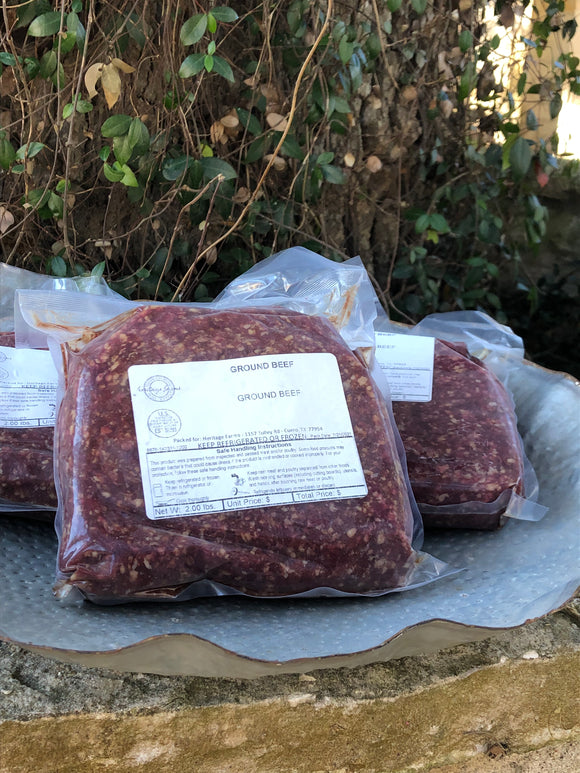 Heritage Farms Ground Beef 2lbs