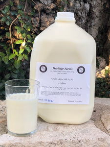FARM STORE PICK UP: Gallon Raw Milk